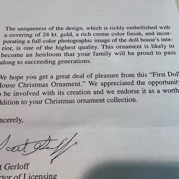 Rare! Bing & Grondahl Doll Houses Christmas Ornament Collection. - Picture 7 of 7